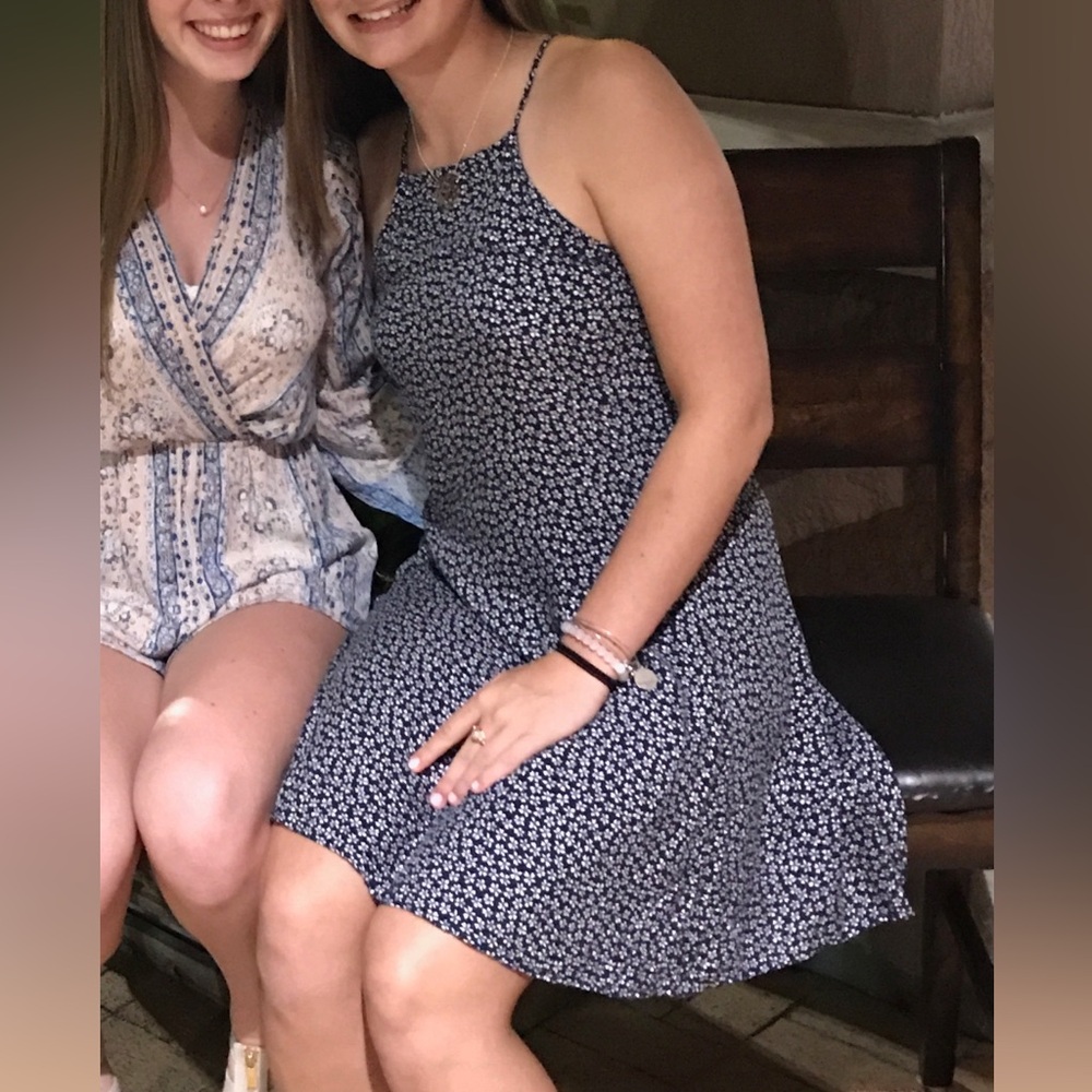 spaghetti strap floral sundress